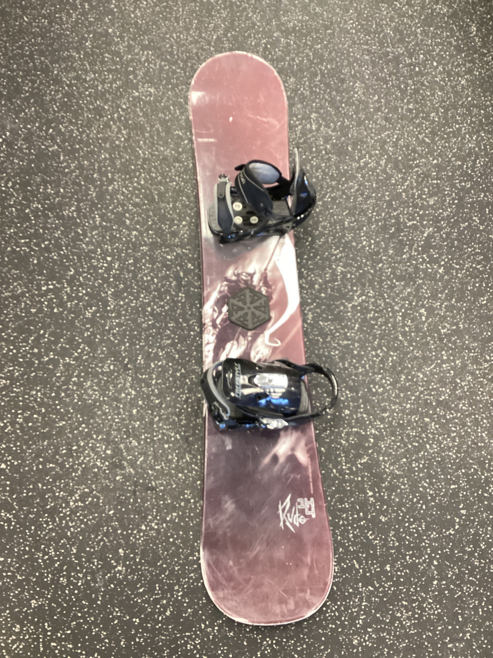 Used Salomon RUDE Mens Board/Bindings Maroon 144 cm