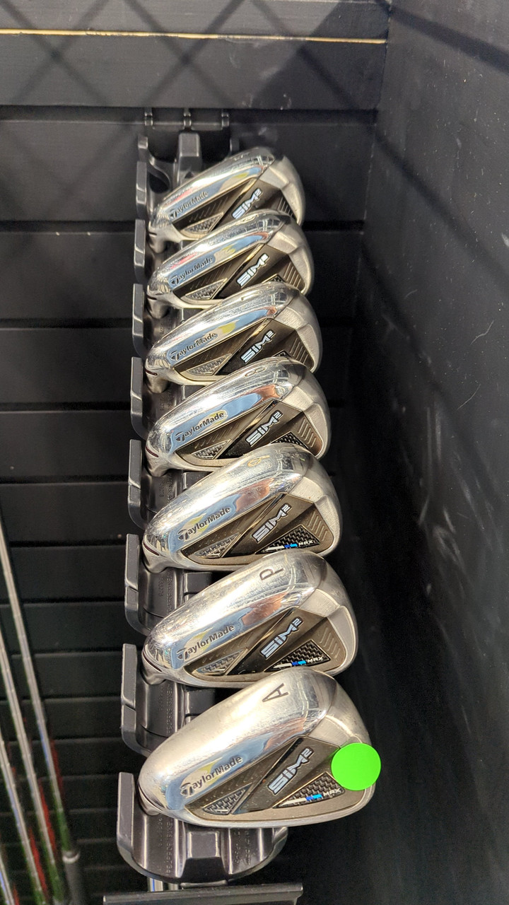 Used Taylormade SIM2 MAX IRON SET Mens Iron Set LH 5I-GW/AW