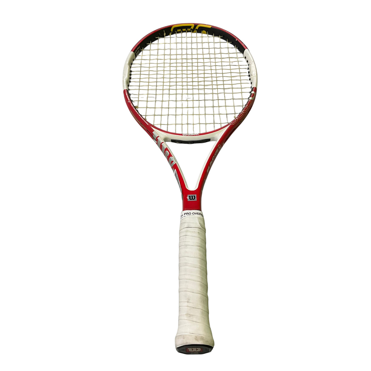 Used Wilson N CODE SIX ONE 95 Adult Tennis Racquet Red 4 1/2