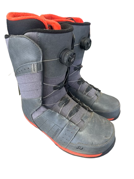 Used Ride ANTHEM BOA COILER Mens Snowboard Boots Grey Senior 11.5