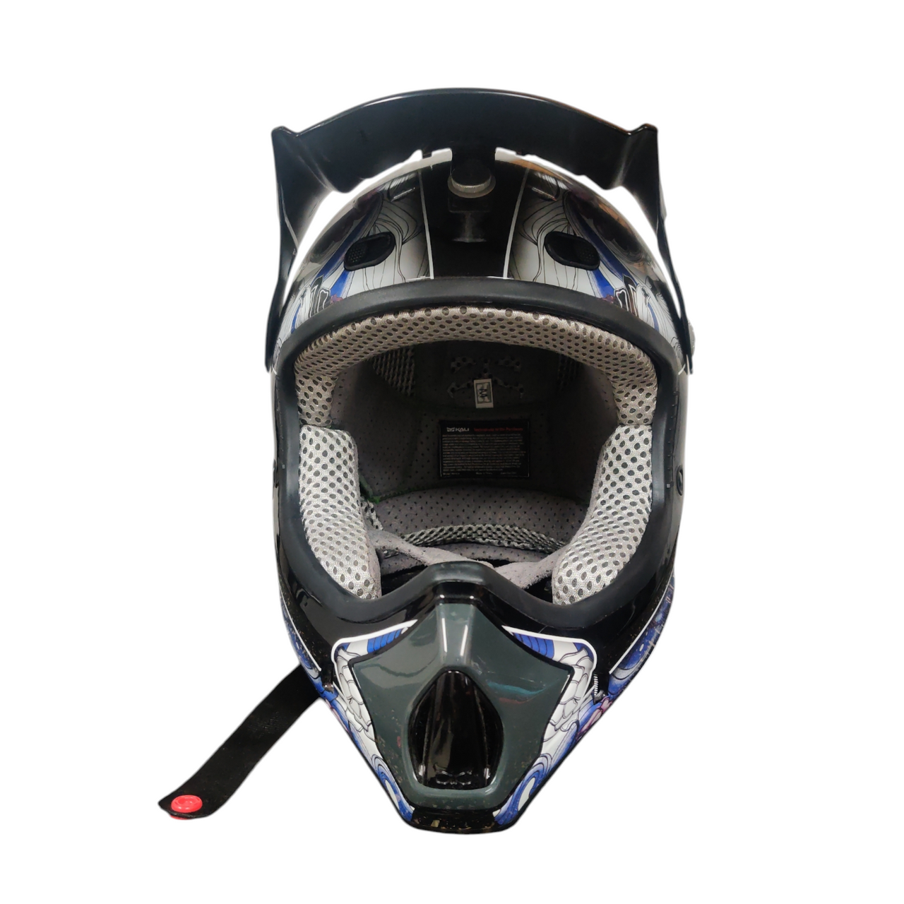 Used Kali Protectives Motocross Adult Helmet Black Medium Used Kali Protectives Motocross Adult Helmet Black Medium