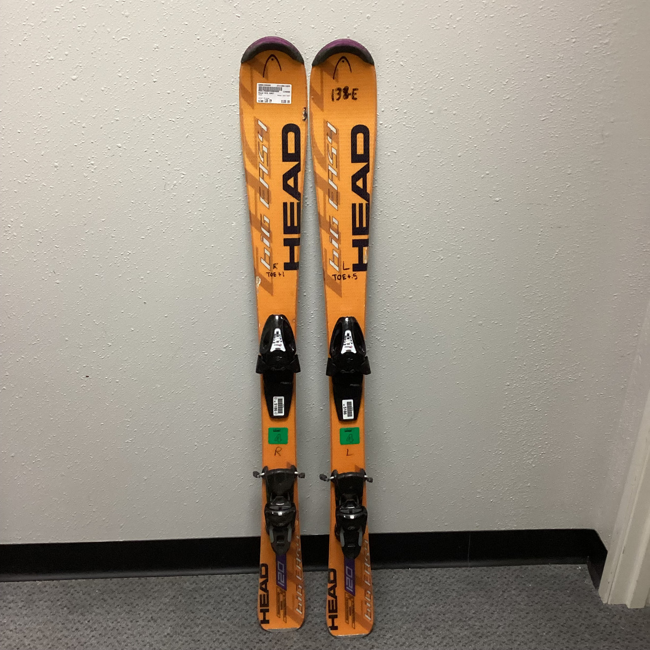 Used Head BIG EASY 120 cm Boys' Downhill Ski Combo Boys