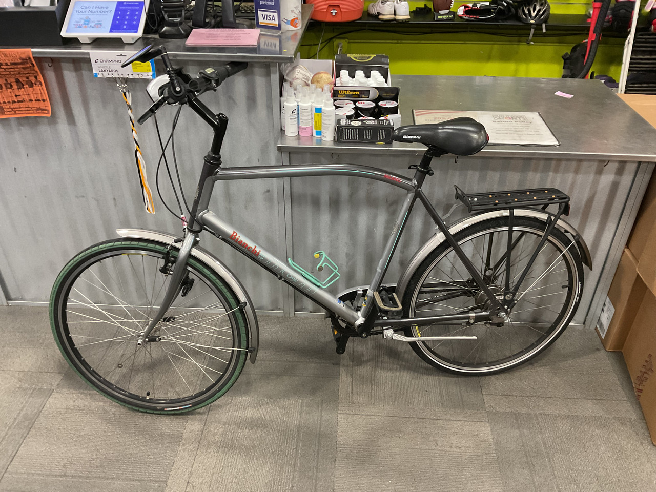 Used Bianchi MILANO ALTUS Road Bike Mens Grey 59-60cm - XL Frame