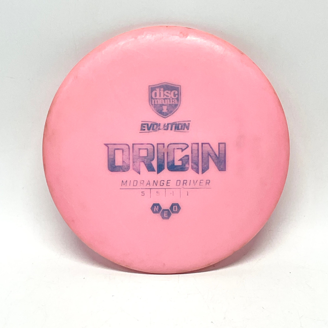 Used Discmania NEO ORIGIN Disc Golf Driver Pink 174g