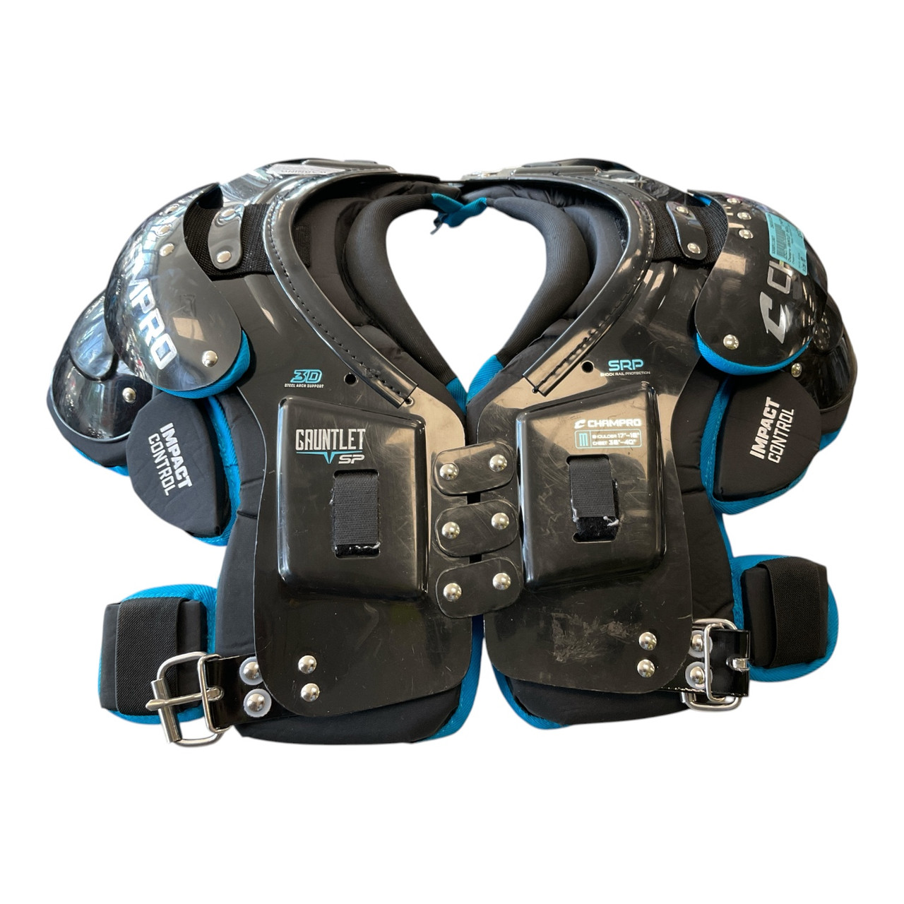 Used Champro GAUNTLET SKILL FB Shoulder Pads Black MD