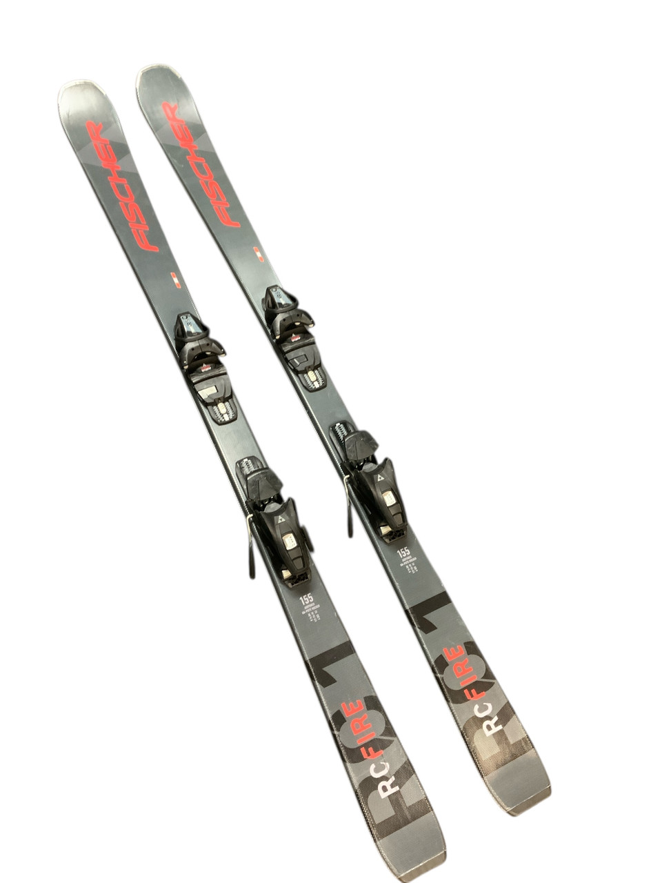 Used Fischer RC FIRE Mens DH Ski/Binding Grey 155 cm Used Fischer RC FIRE Mens DH Ski/Binding Grey 155 cm