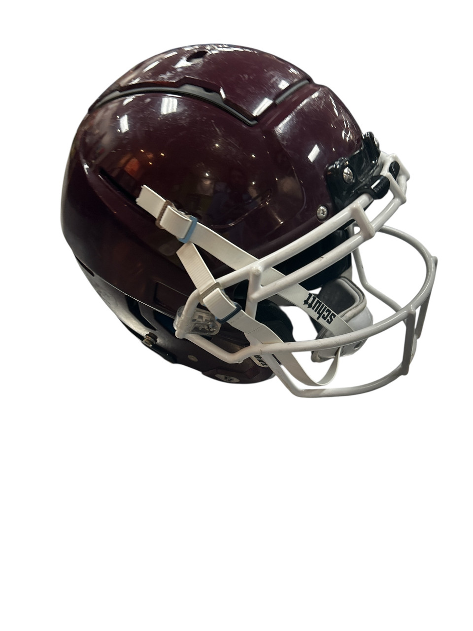 Used Schutt F7 VTD ADULT HELMET MD FB Helmet Maroon MD