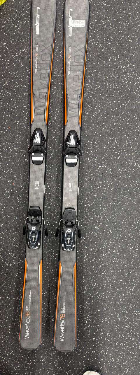 Used Elan WAVEFLEX 76 Mens DH Ski/Binding Black 160 cm