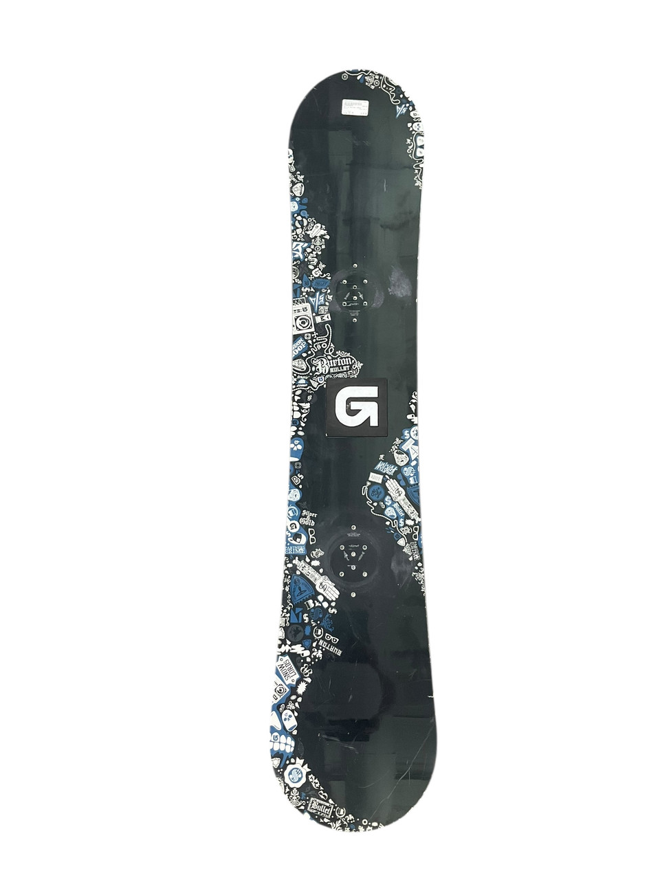 Used Burton BULLET Mens Snowboard Only Black 152 cm