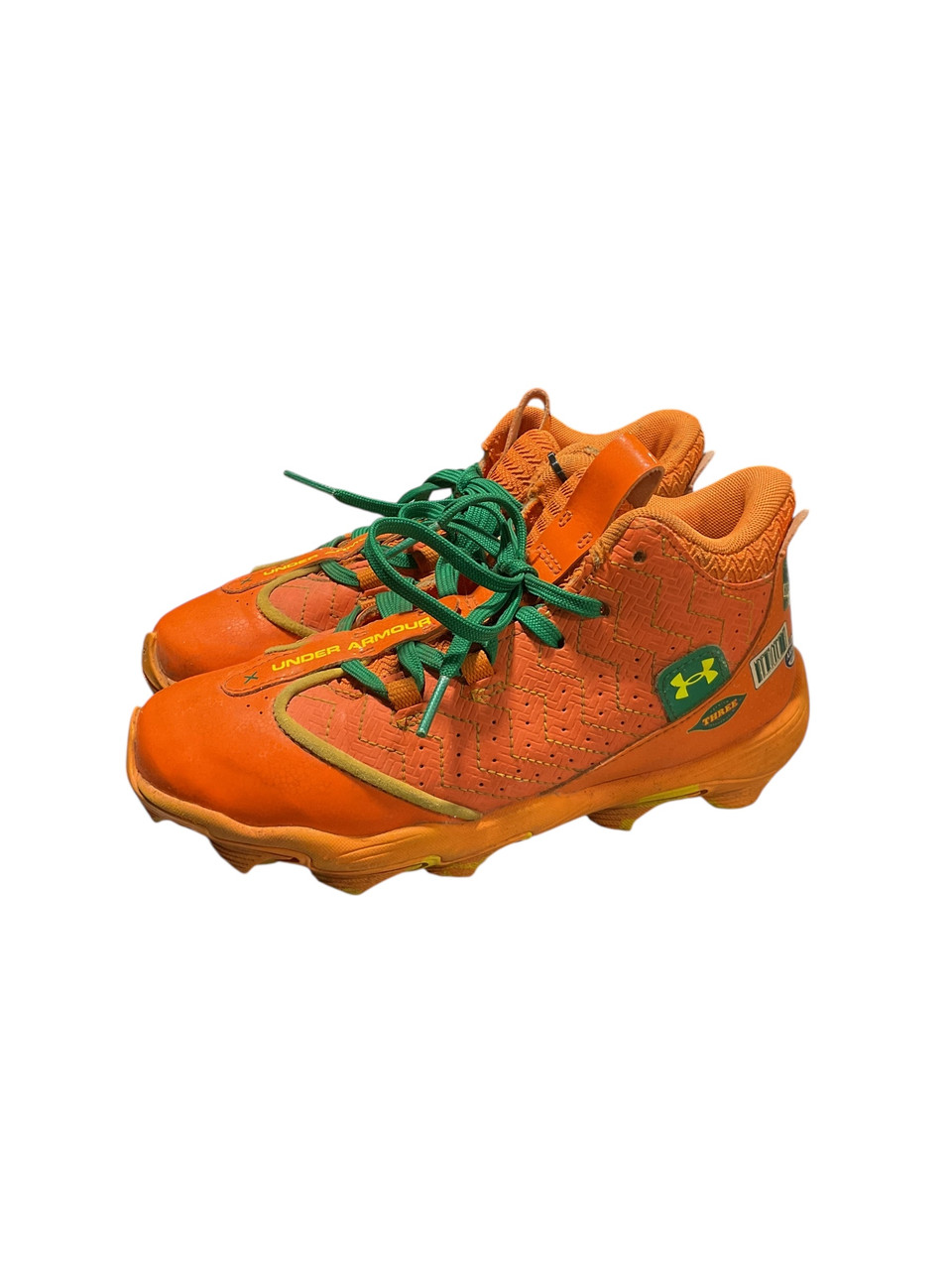 Used Under Armour BRYCE HARPER BB/SB Cleats Orange Junior 02