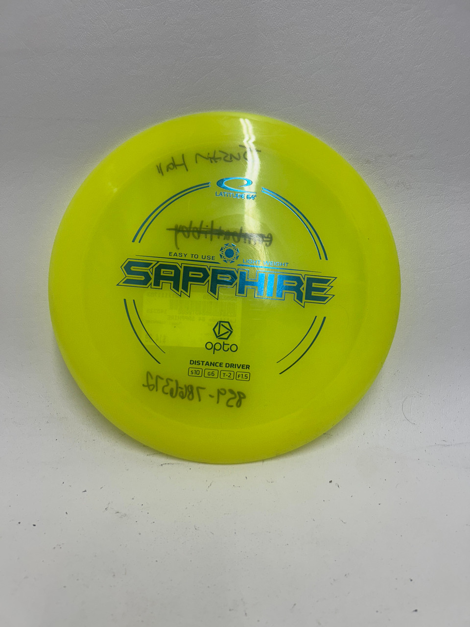 Used Latitude 64 SAPPHIRE Disc Golf Driver Yellow