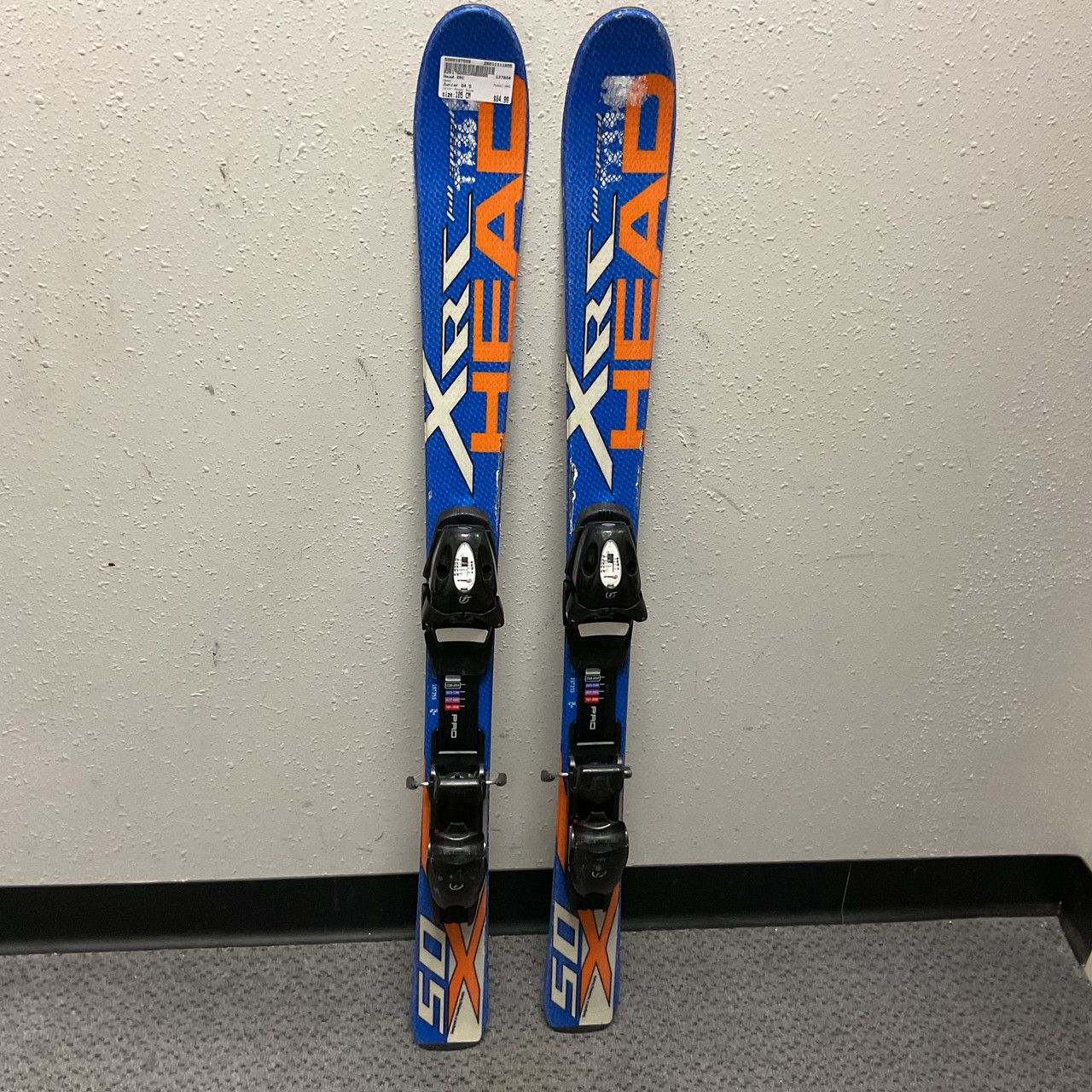 Used Head XRC Boys DH Ski/Binding Royal Blue 105 cm