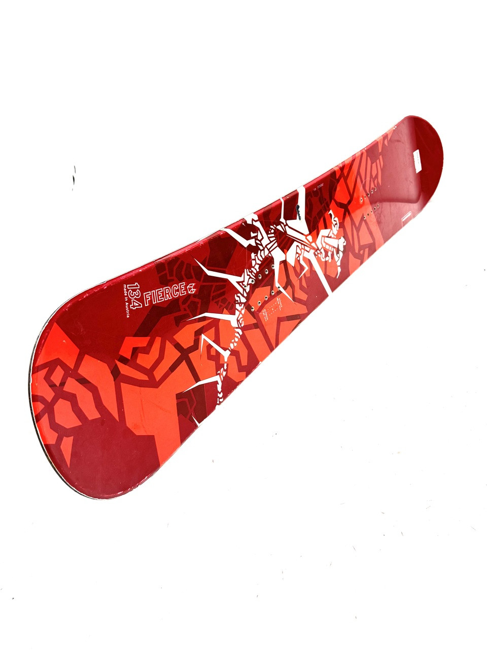 Used Salomon FIERCE 134 Boys Snowboard Only Red 134 cm