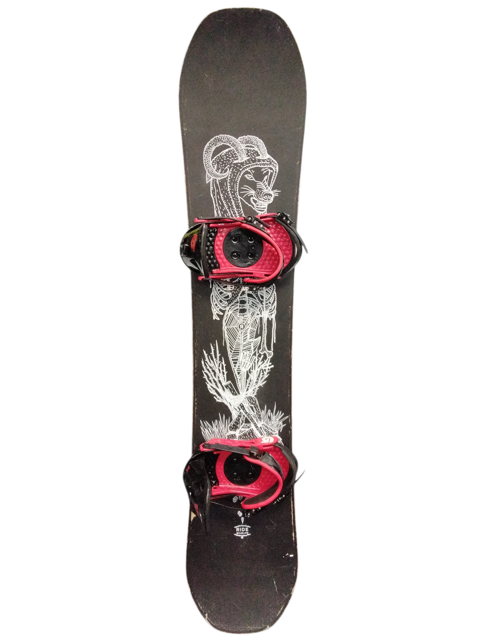 Used Ride WILDLIFE Mens Snowboard Only Black 158 cm