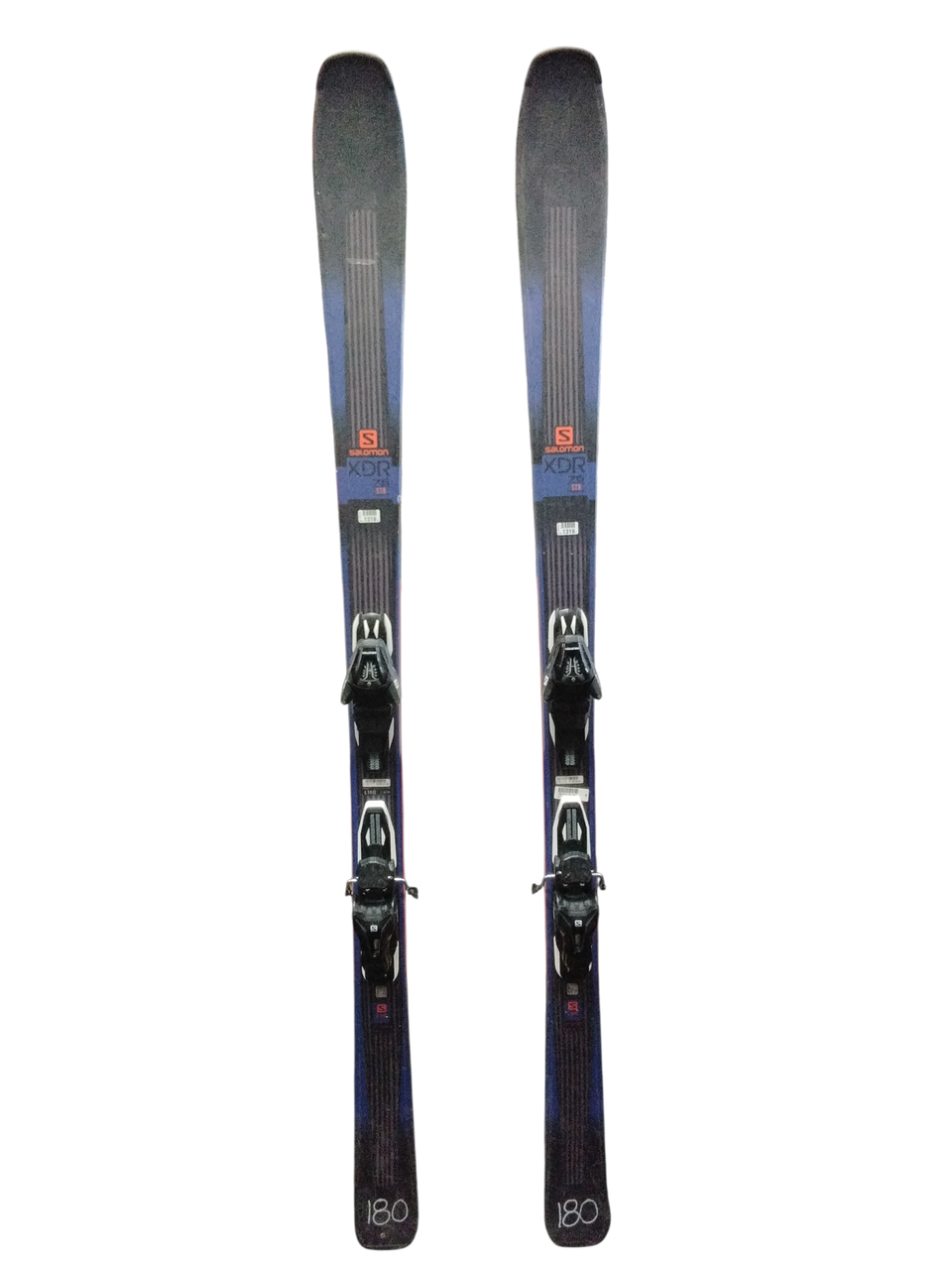 Used Salomon XDR 76 STR Mens Skis Only Navy Blue 180 cm