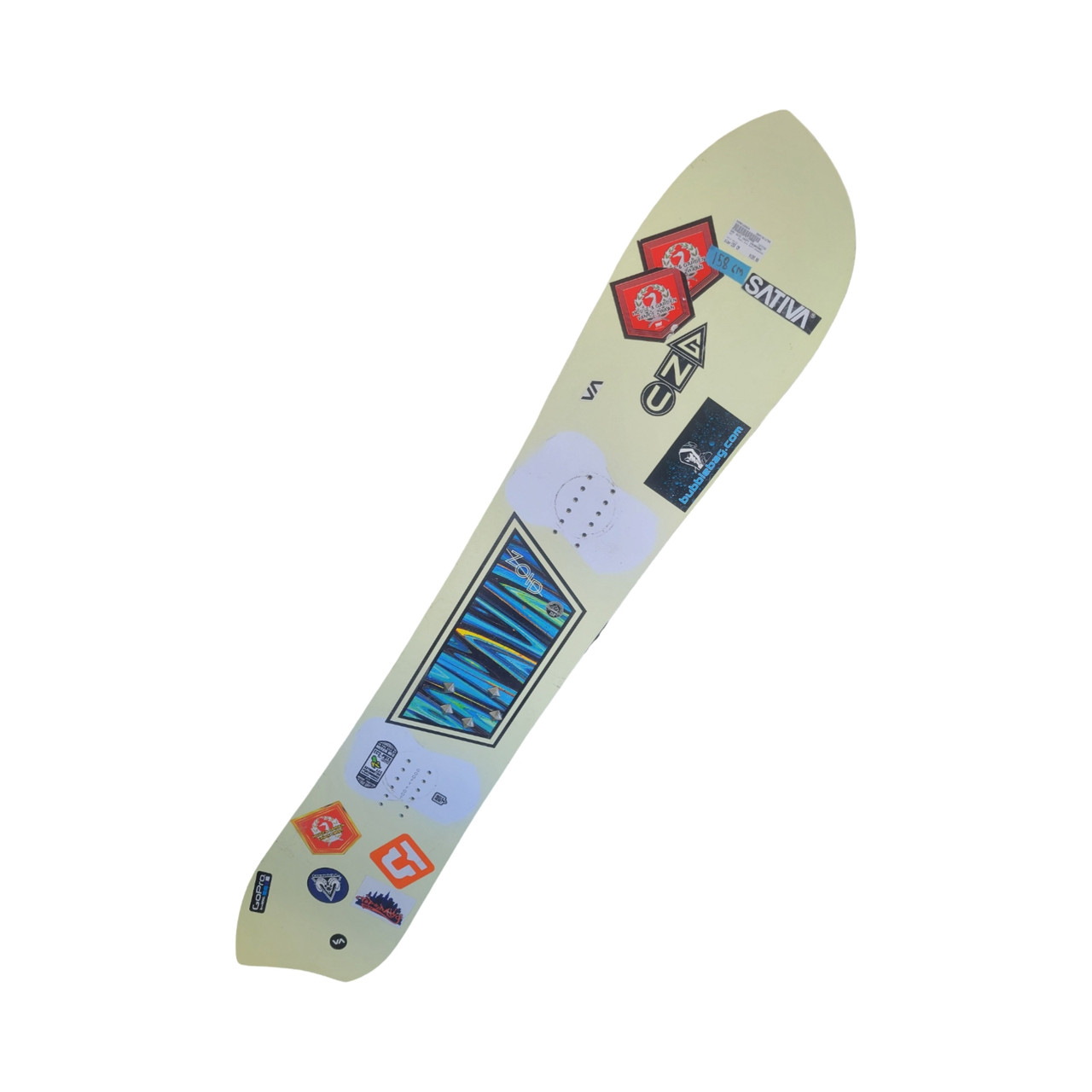 Used GNU ZOID GOOFY SNOWBOARD Mens Snowboard Only White 158 cm