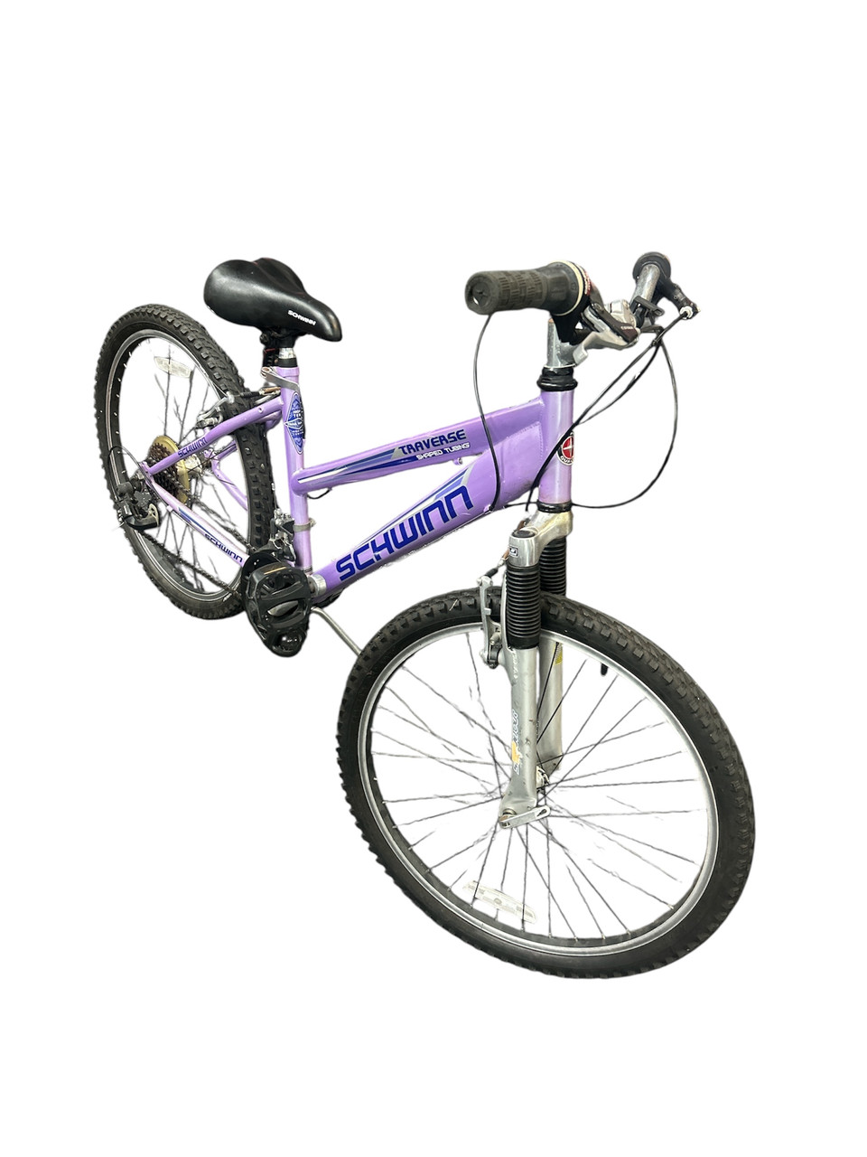 Used Schwinn TRAVERSE Mountain Bike Girls Purple 24