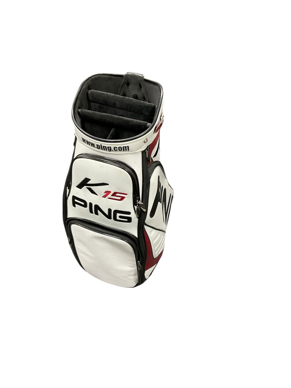 Used Ping G15 K15 S56 CART BAG Mens Cart Bag White