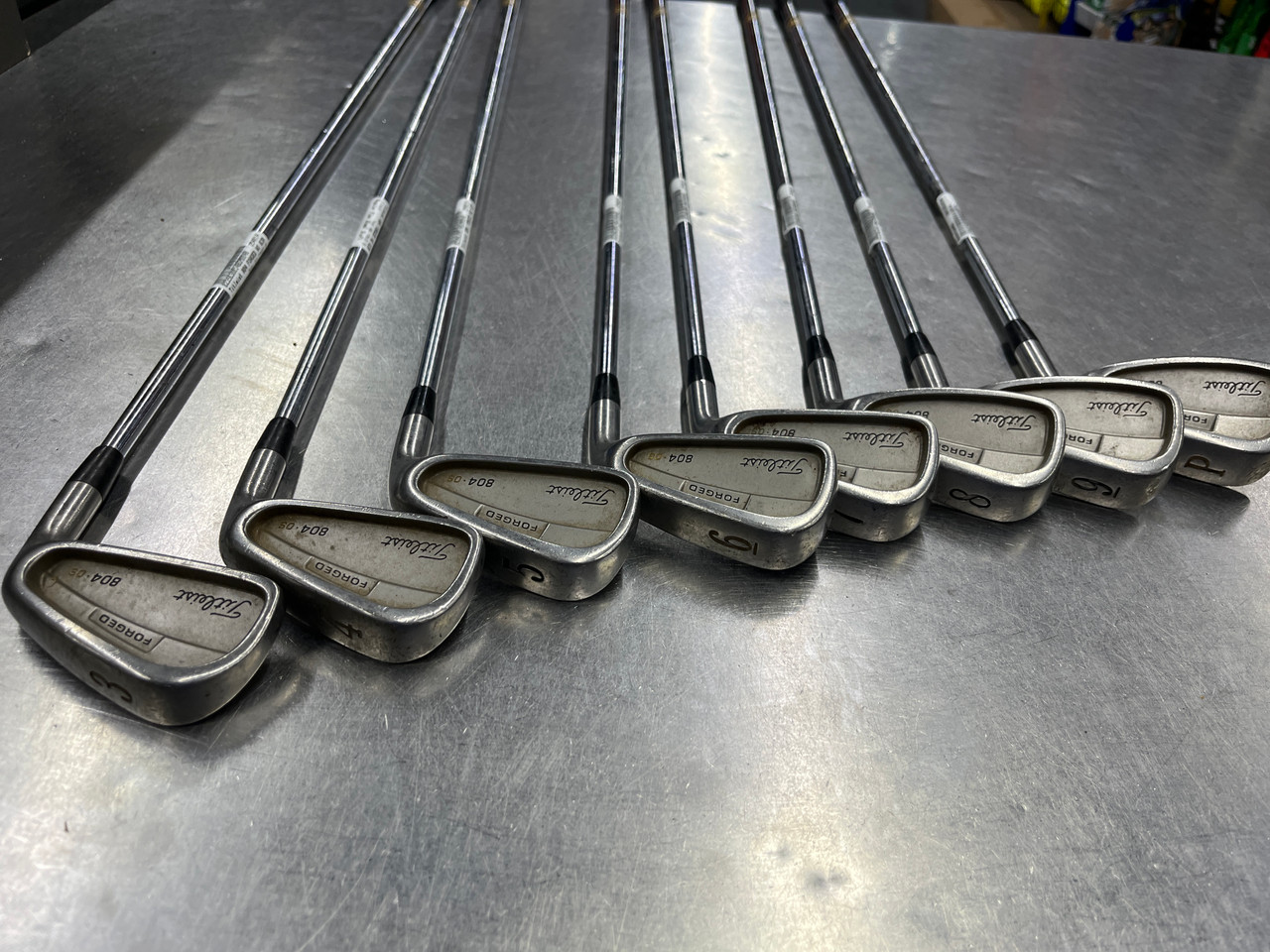 Used Titleist 804 FORGED OS Mens Iron Set RH 3I-PW
