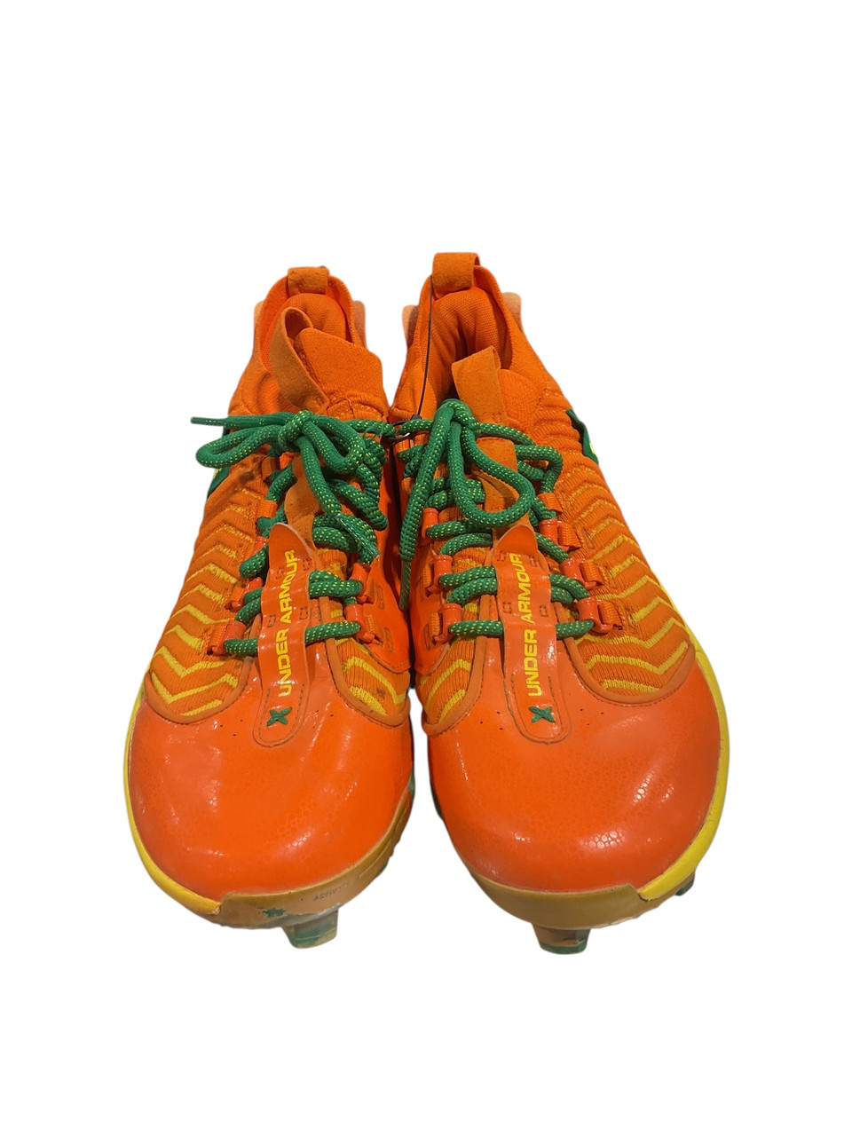 Used Under Armour BRYCE HARPER BB/SB Cleats Orange Senior 10