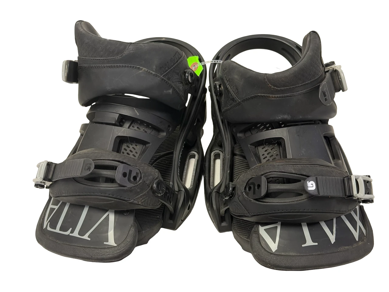 Used Burton MALAVITA Mens Snowboard Bindings Black MD