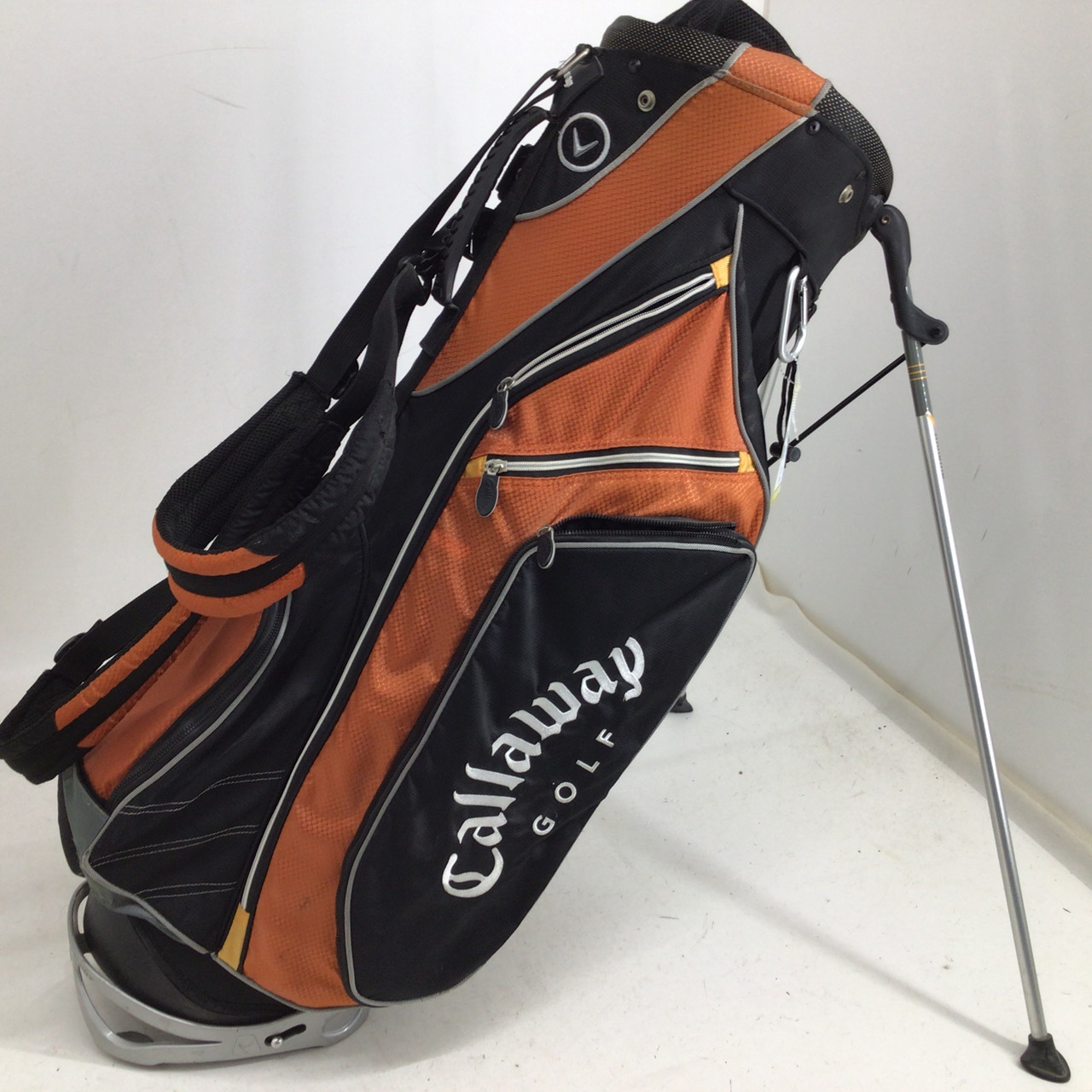Callaway ゴルフバッグ ブラック/オレンジ Used Callaway WARBIRD 7 WAY STAND BAG Mens Stand Bag Orange