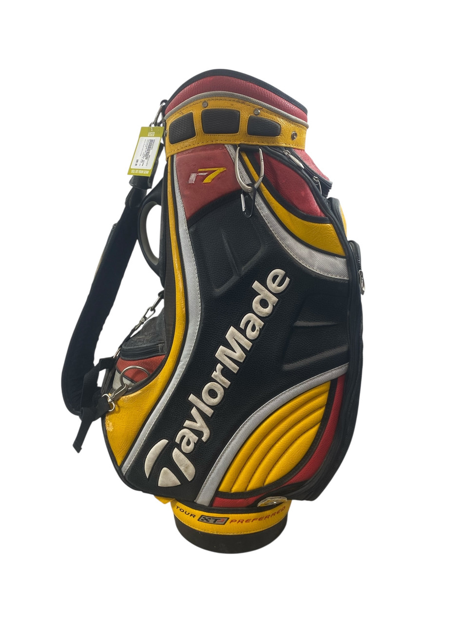 Used Taylormade R7 STAFF BAG Mens Stand Bag Black And Orange