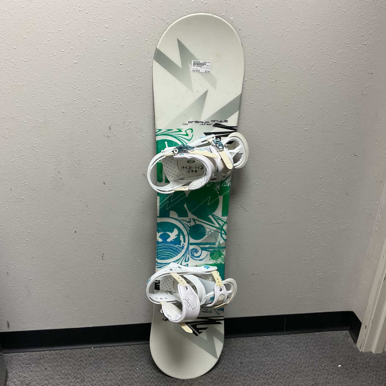 Used ZUMA SNOWBOARD Girls Board/Binding White 130 cm