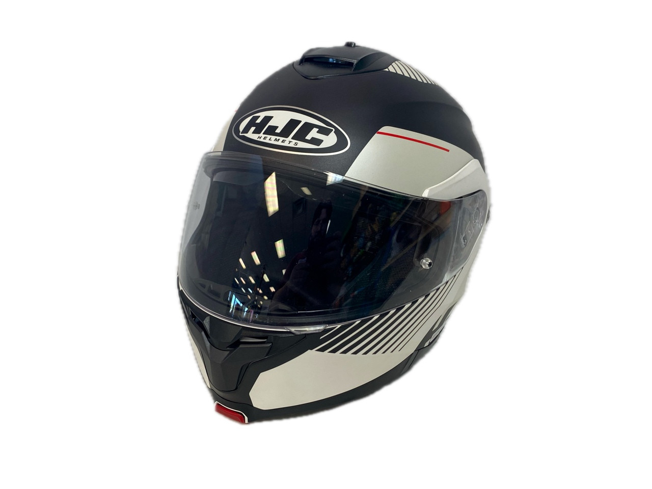 Used HJC C91 HELMET Adult Helmet White MD