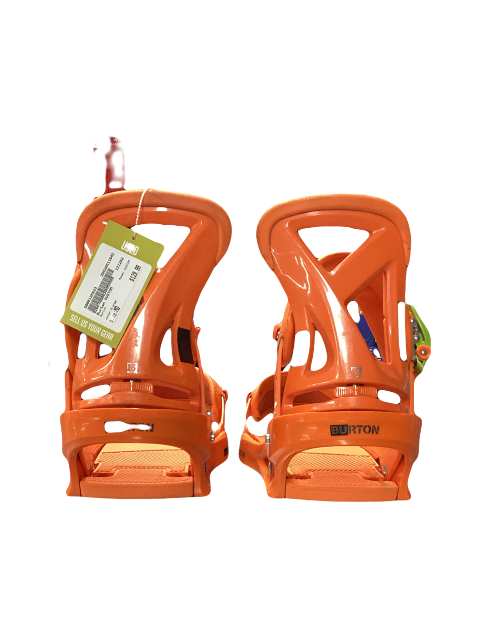 Used Burton CUSTOM Mens Binding Only Orange MD