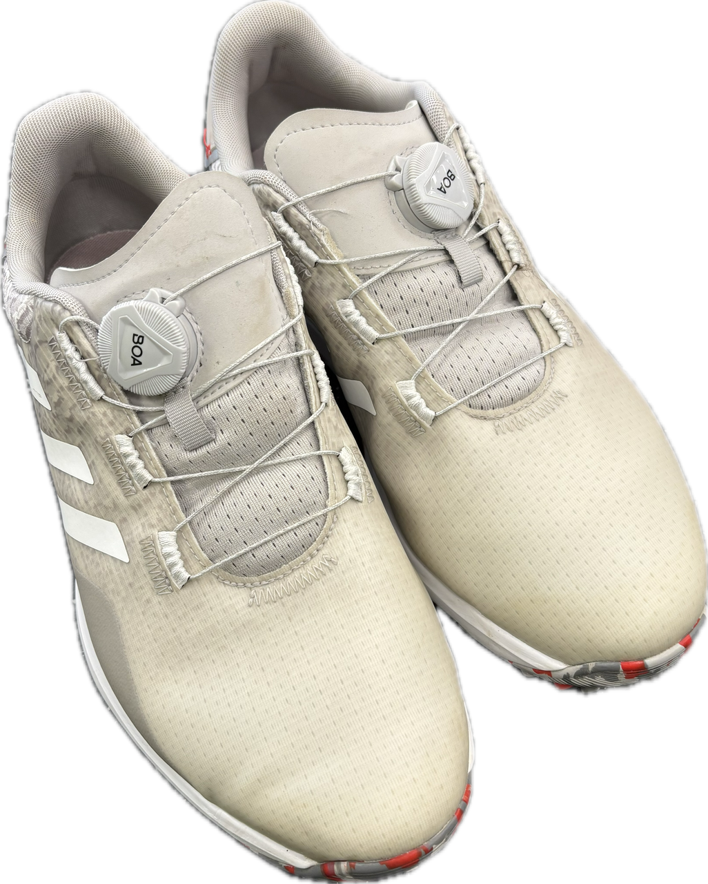 Used Adidas Mens Golf Shoes Tan Senior 8.5 Used Adidas Mens Golf Shoes Tan Senior 8.5