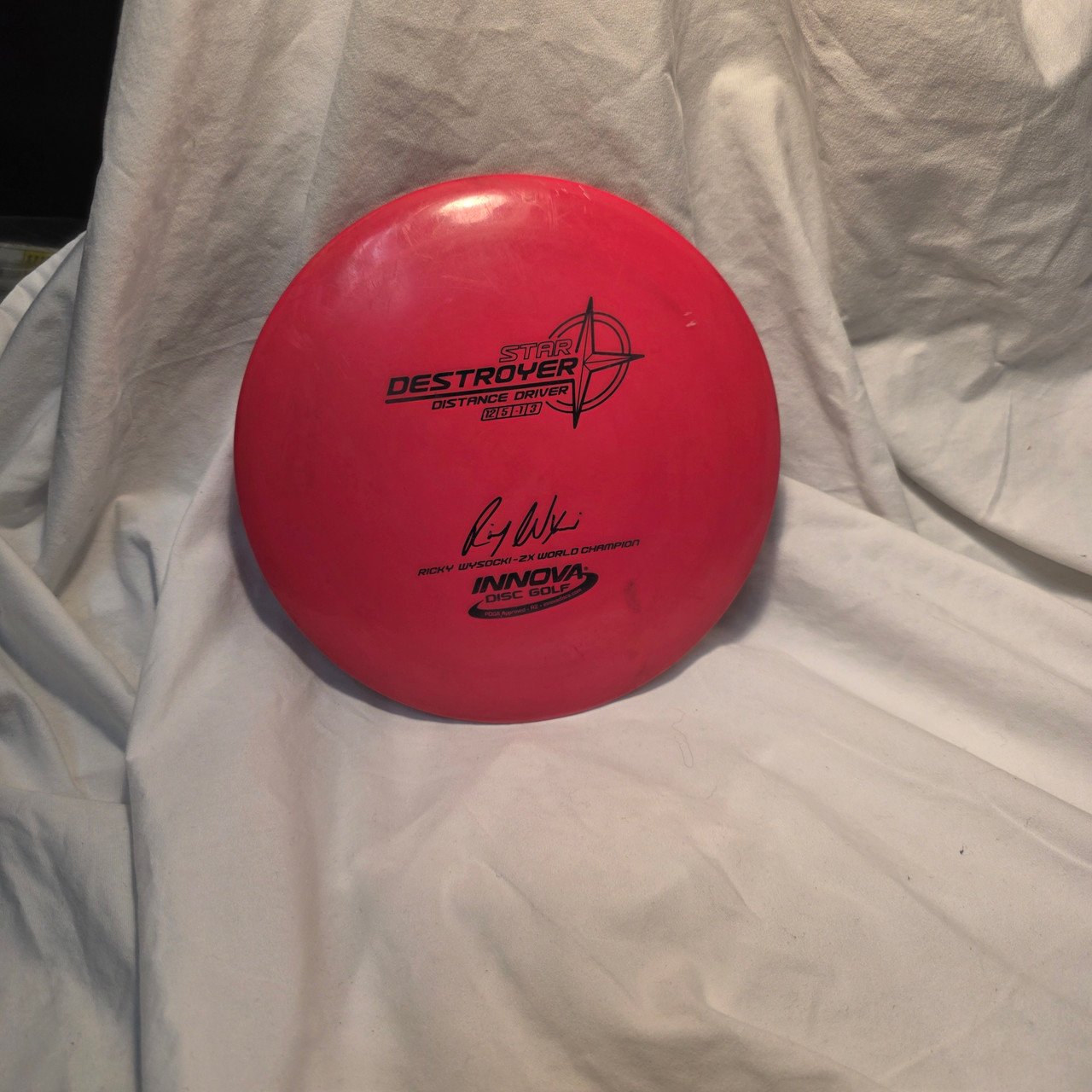 Used Innova STAR DESTROYER Disc Golf Driver Red