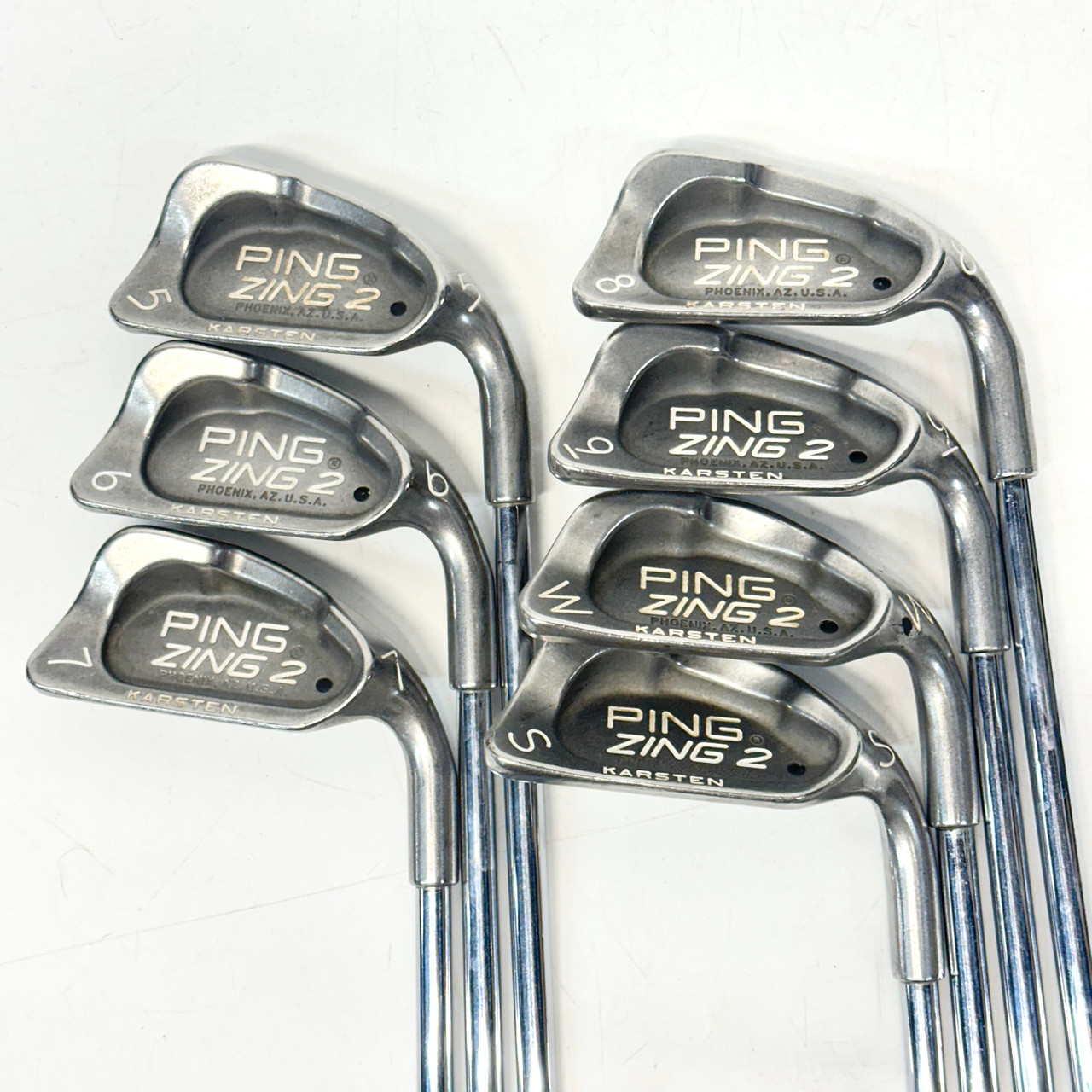Used Ping ZING 2 BLACK DOT Mens Iron Set RH 5I-SW