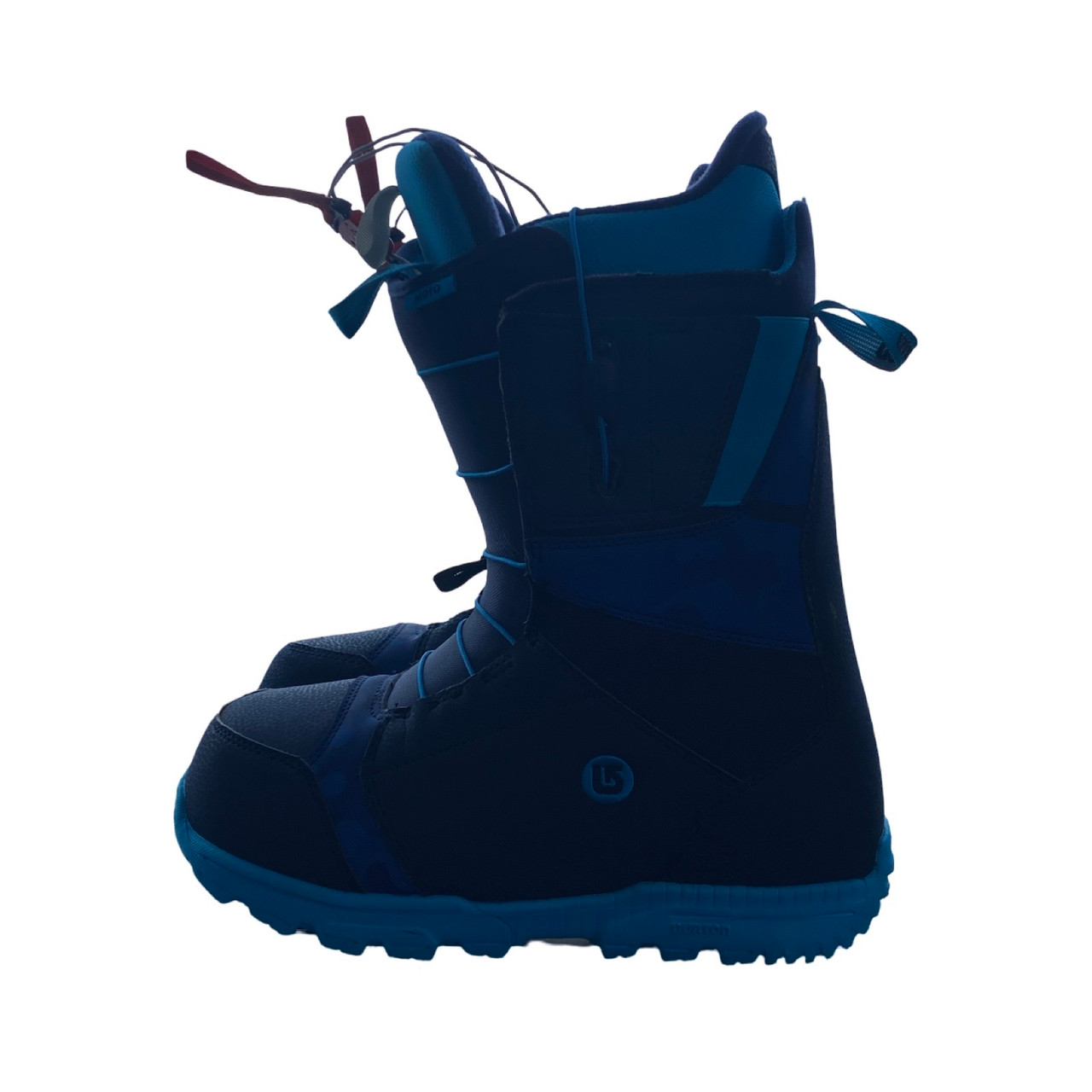Used Burton MOTO Mens Snowboard Boots Royal Blue Senior 9
