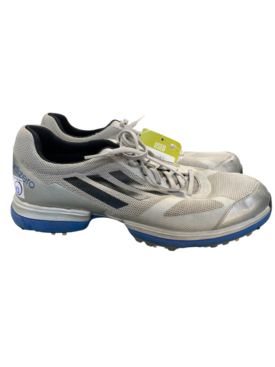 Used Adidas ADIZERO Mens Golf Shoes White Senior 10