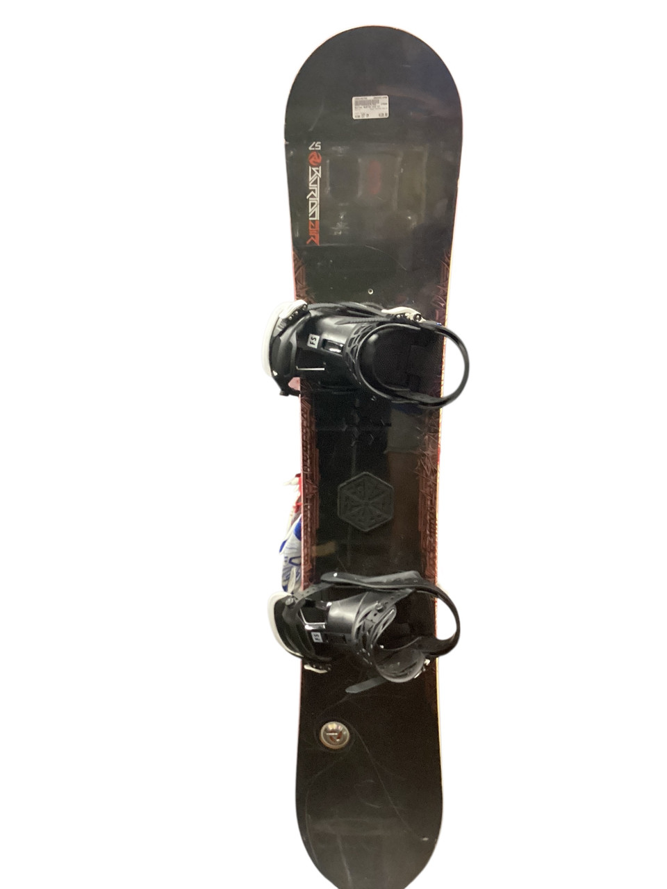 burton 57 snowboard Used Burton BURTON AIR 57 Mens Board/Bindings Black 157 cm
