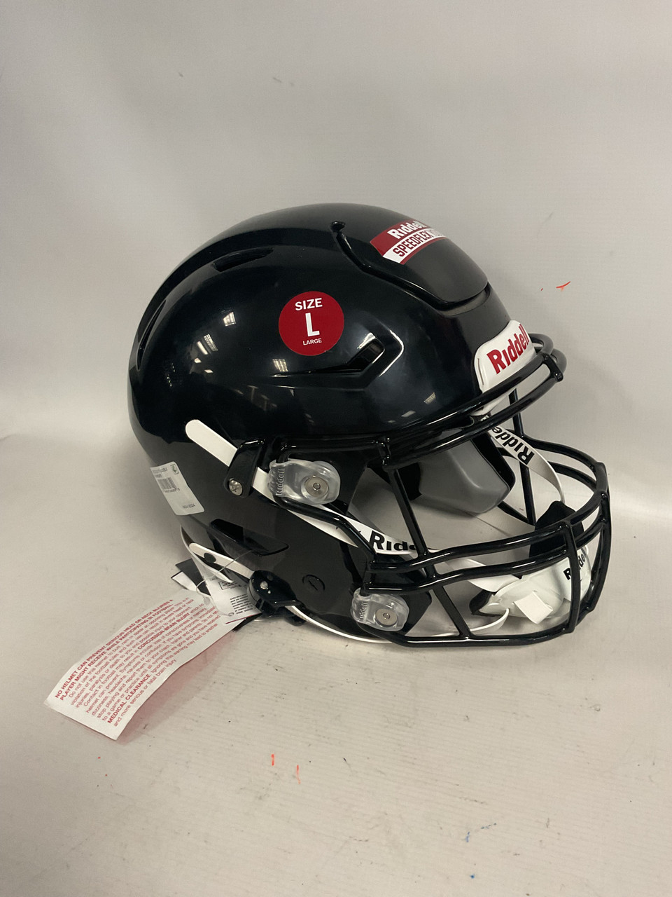 Used Riddell SPEEDFLEX YOUTH FOOTBALL HELMET FB Helmet Black LG