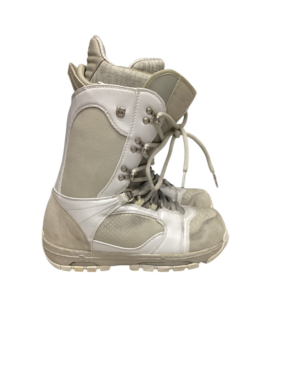 Used Burton SABBATH Mens Snowboard Boots White Senior 9