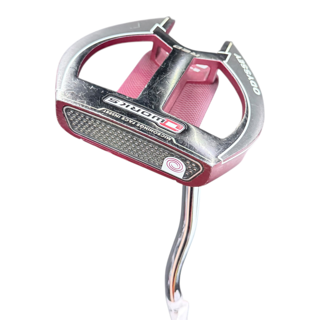 Used Odyssey O WORKS RED 2 BALL FANG Mens Putter RH