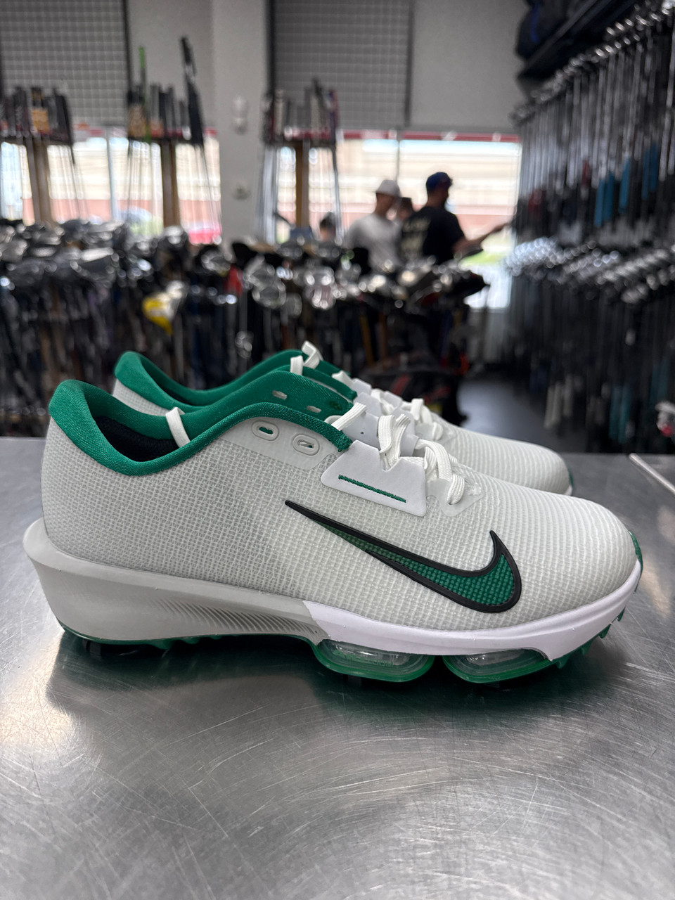 Used Nike INFINITY TOUR 2 Mens Golf Shoes Green Senior 8