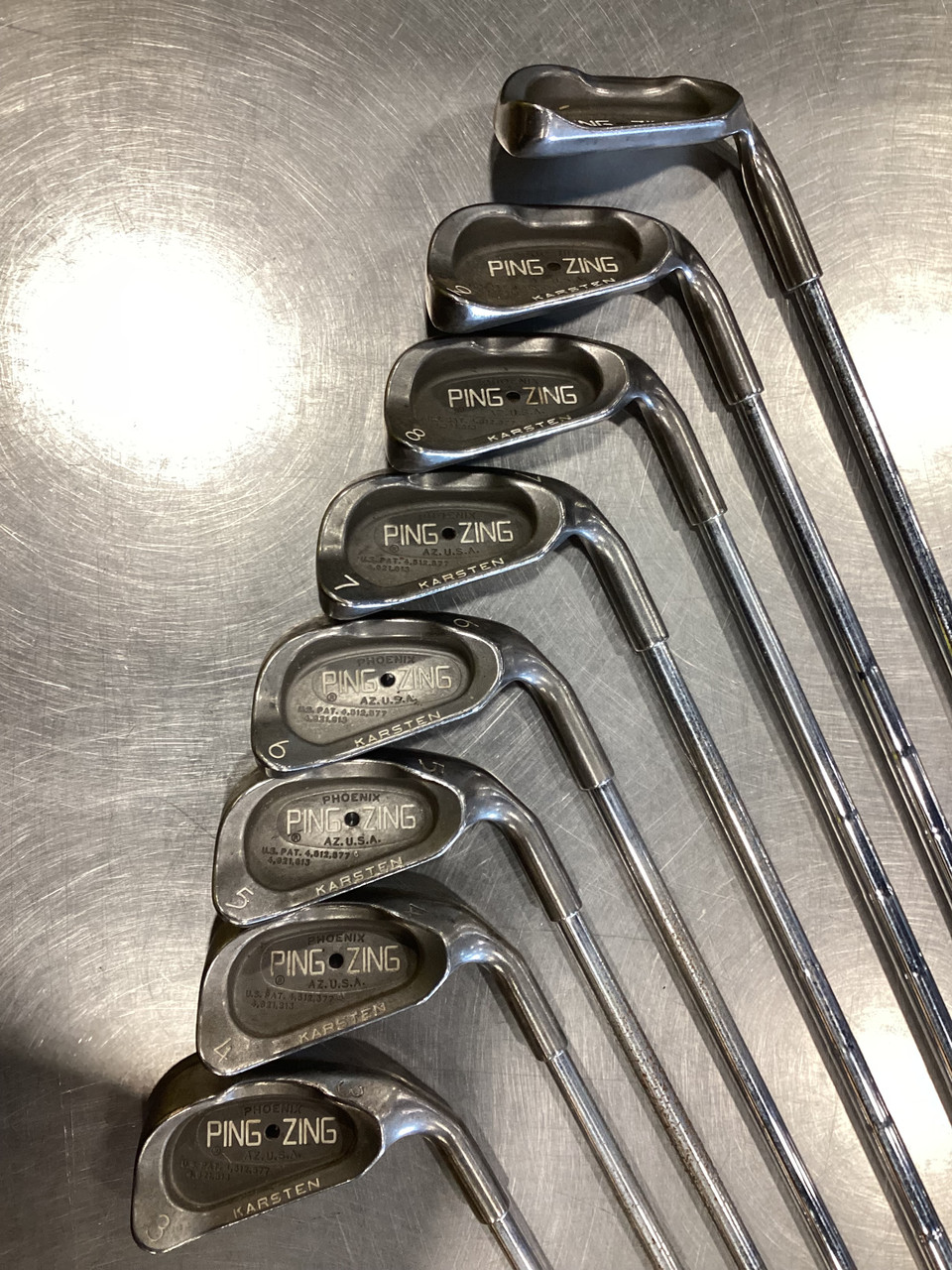 PING ZING アイアンセット 1.3〜9 PW、SW、LW オレンジドット