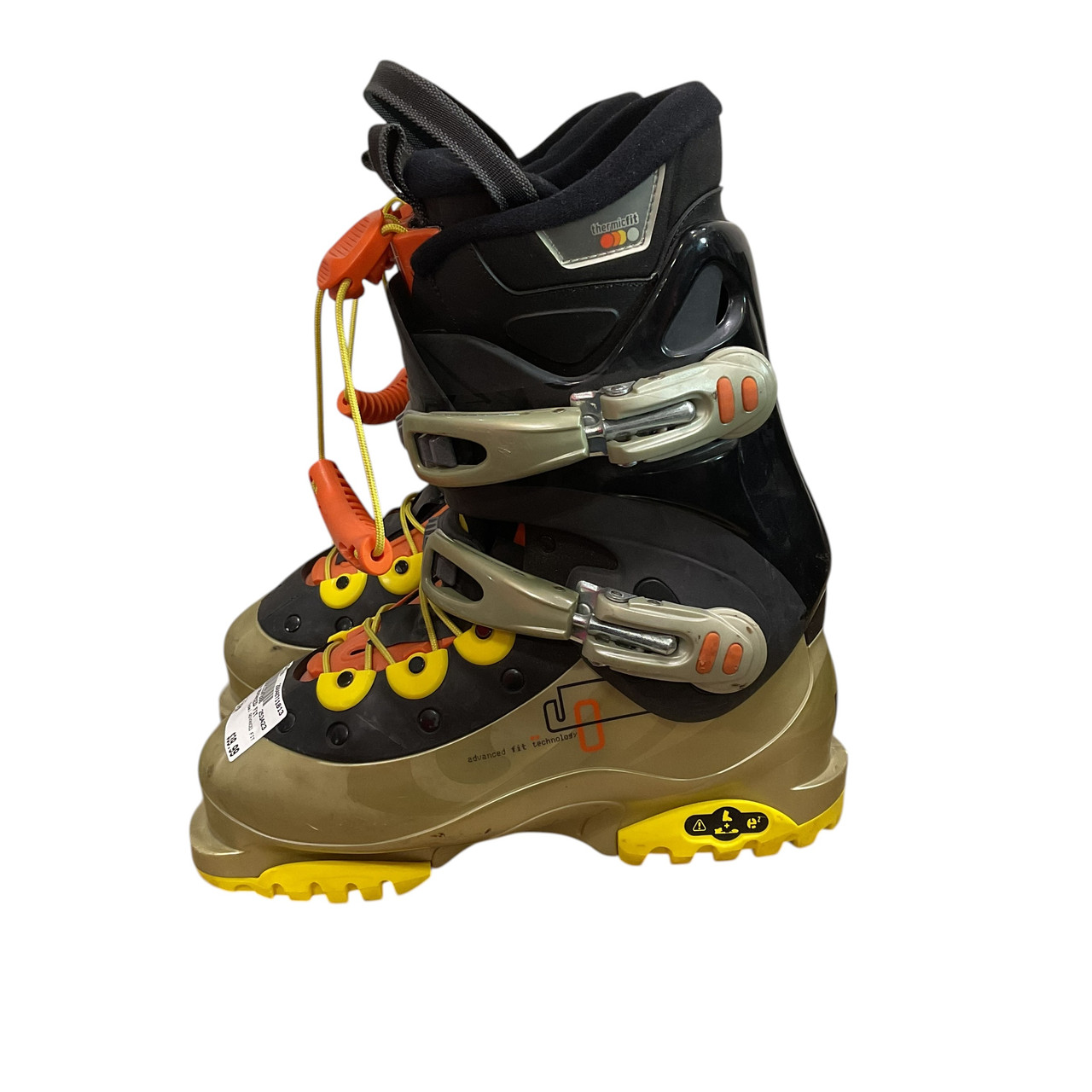salomon advanced fit technology ski boots Used Salomon ADVANCED FIT Womens DH Ski Boot Brown 245 MP - M06.5