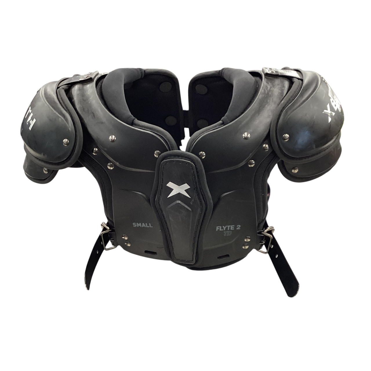 Used Xenith FLYTE 2 TD YT SM SP FB Shoulder Pads Black SM