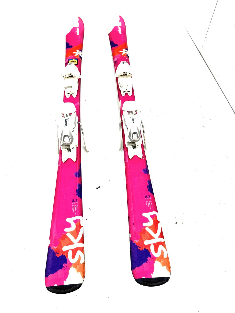 Used Elan SKY Girls DH Ski/Binding Pink 140 cm