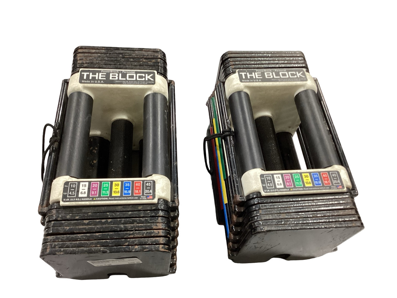 Used PowerBlock Adj Dumbbells 5-50 LB