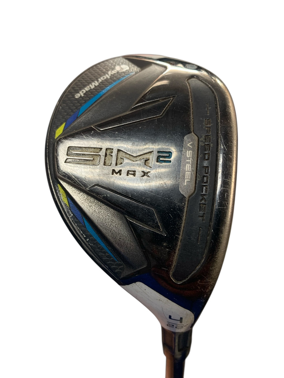 Used Taylormade SIM 2 MAX 4 HYBRID Mens Hybrid Club RH 4 Hybrid