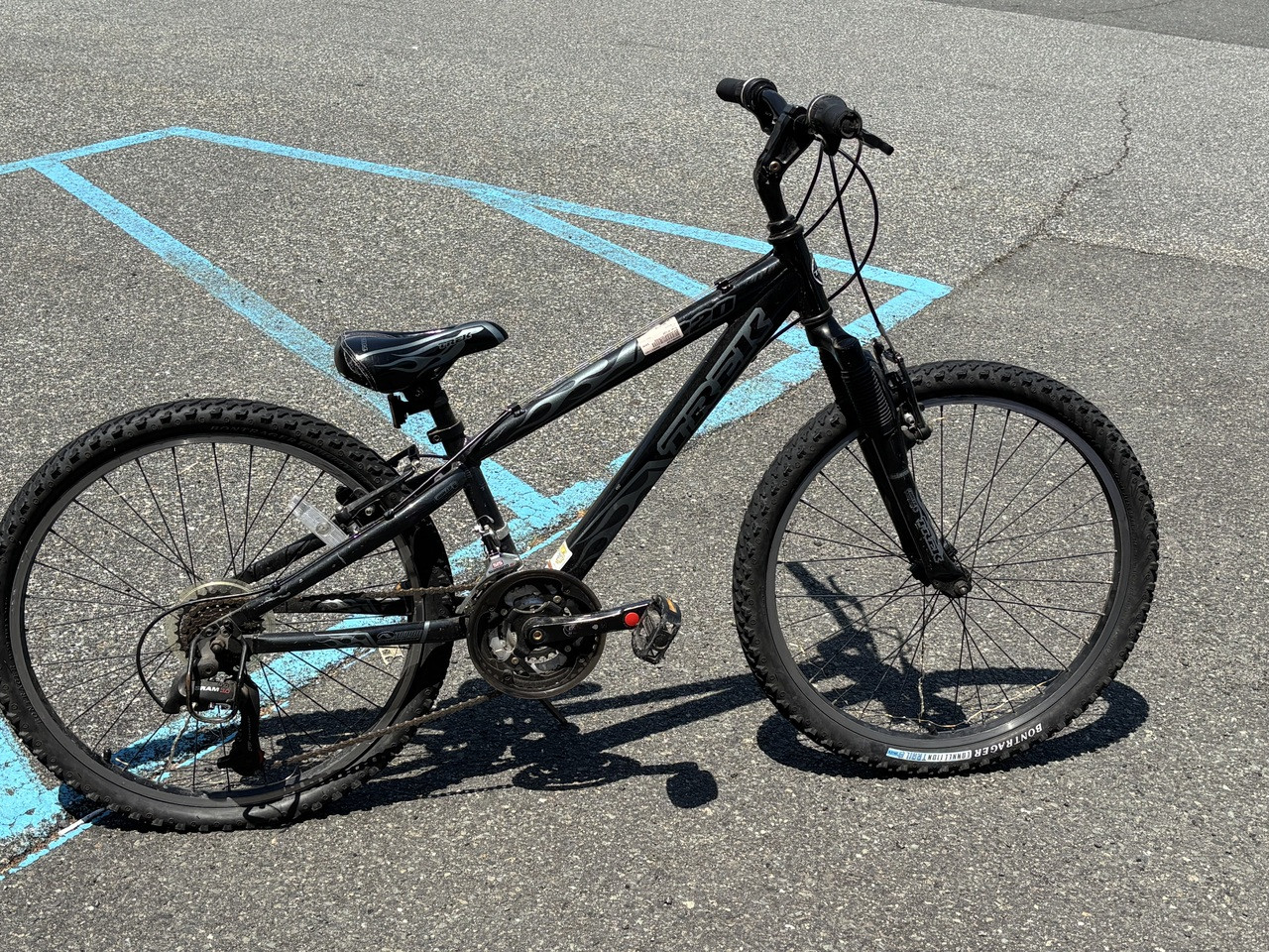 Used Trek MT220 Mountain Bike Mens Black 58-61cm - 23-24