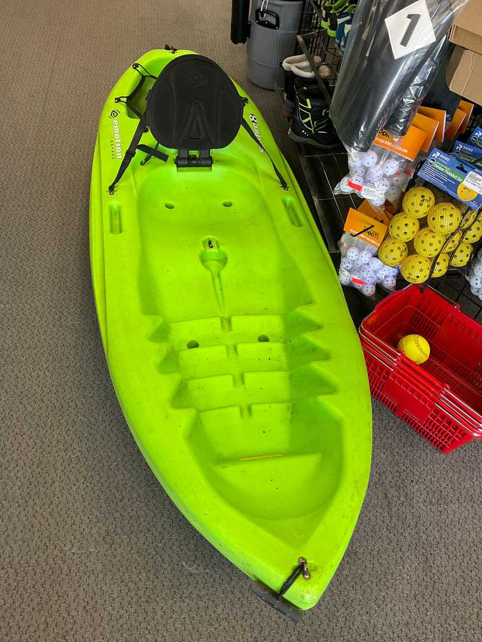Used Emotion SPITFIRE 8 Kayak Green 8Ft