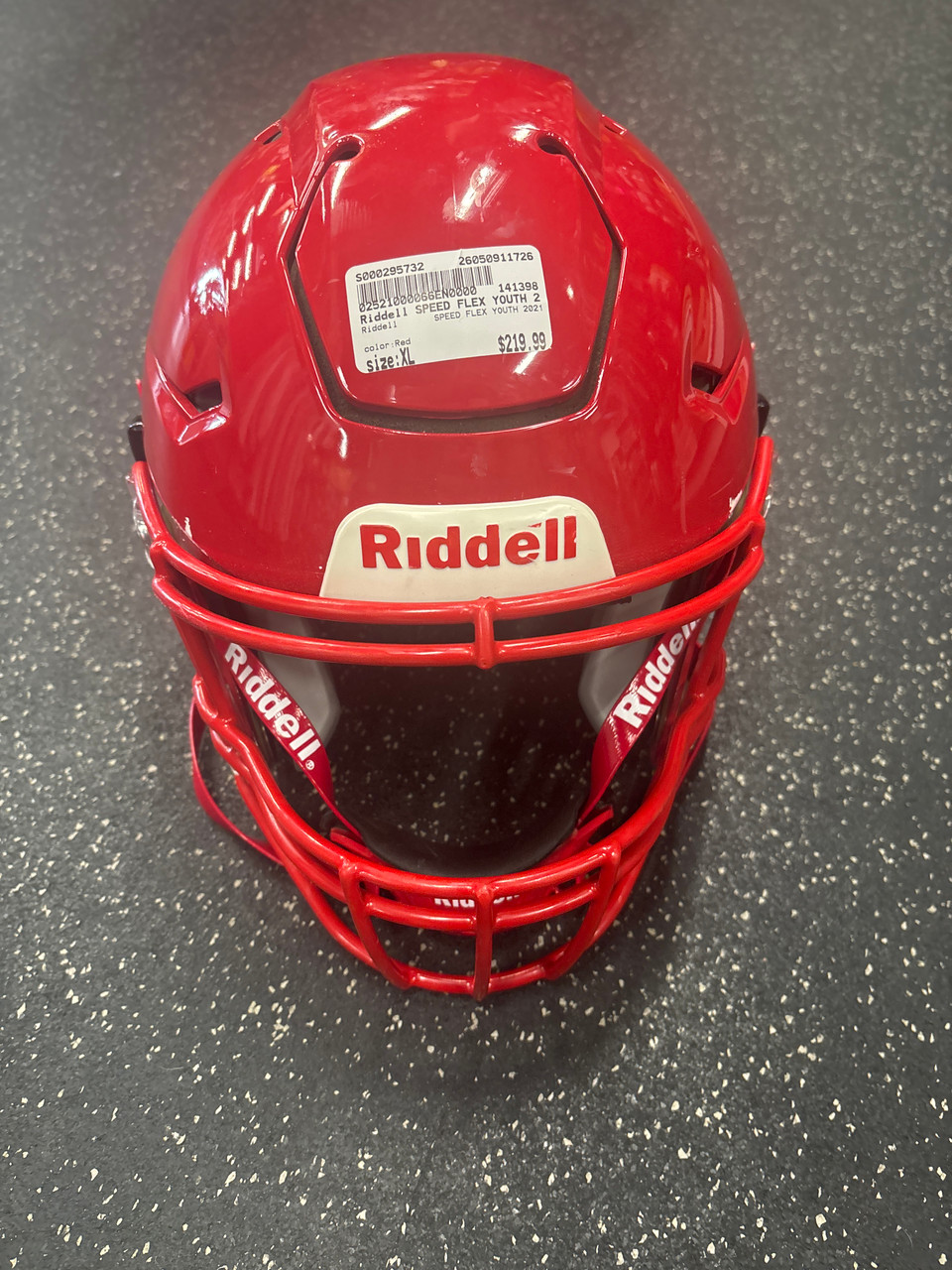 Used Riddell SPEED FLEX YOUTH 2021 FB Helmet Red XL