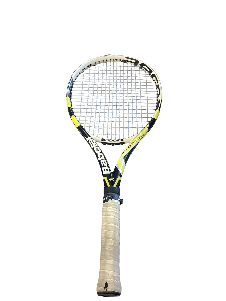 Used Babolat AERO PRO DRIVE Adult Tennis Racquet Yellow 4 3/8